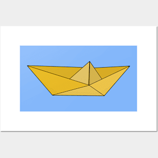 Origami Boat Posters and Art